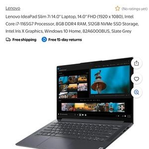 Lenovo IdeaPad Slim 7i 14" Laptop - Gray
